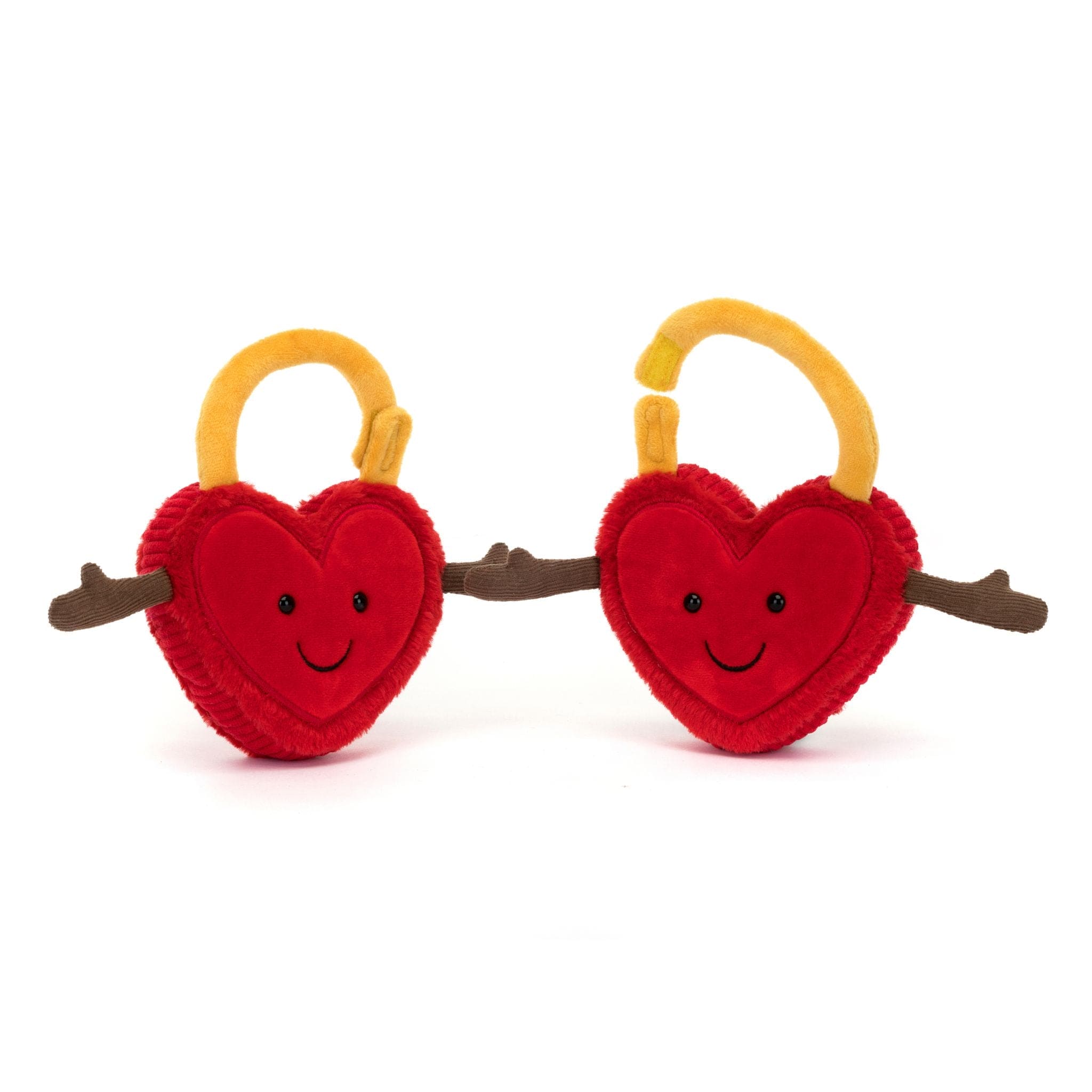 Jellycat Amuseables Val & Tina Love Locks soft toy 15cm