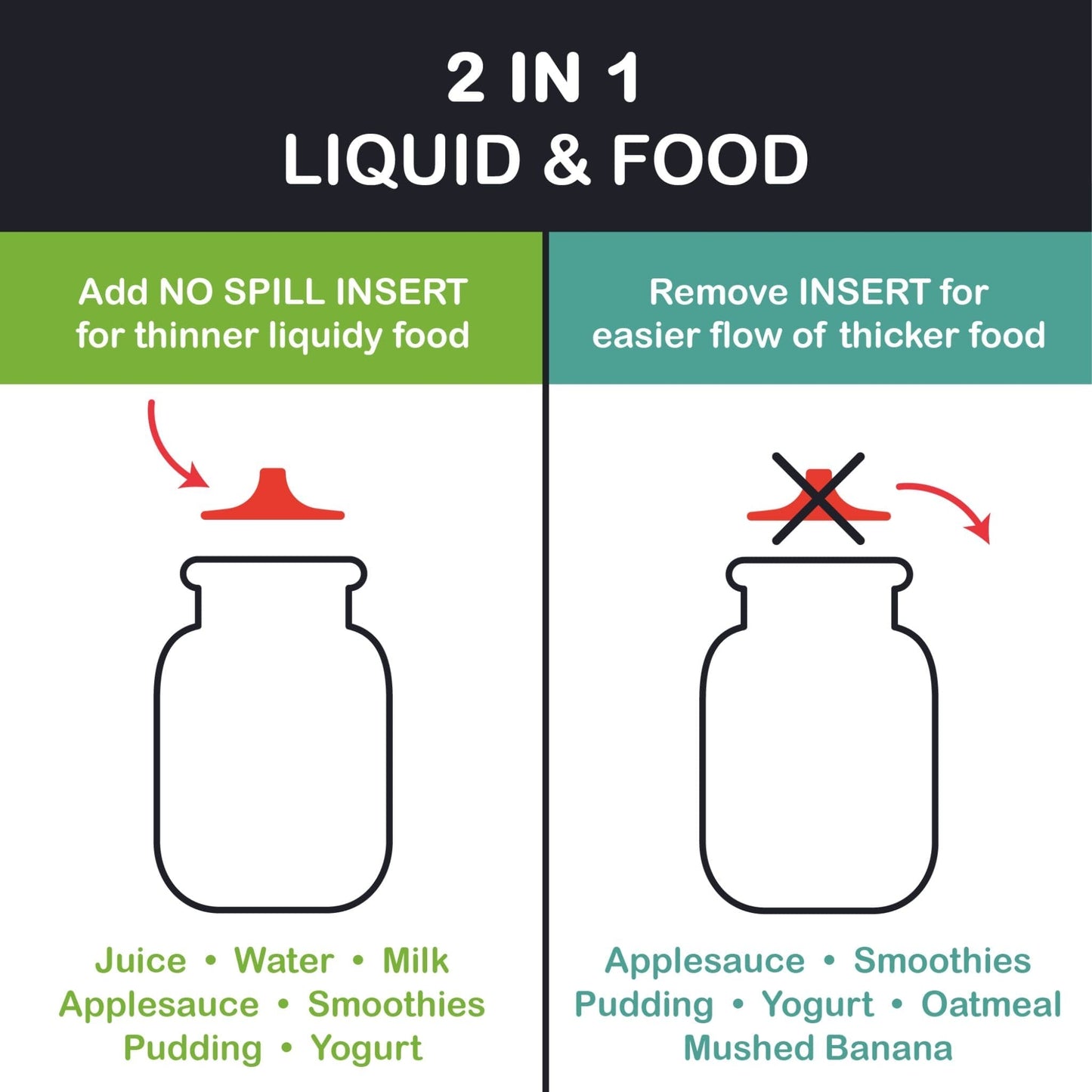 Squeasy Snacker Silicone Reusable Collapsible Bottle 104ml