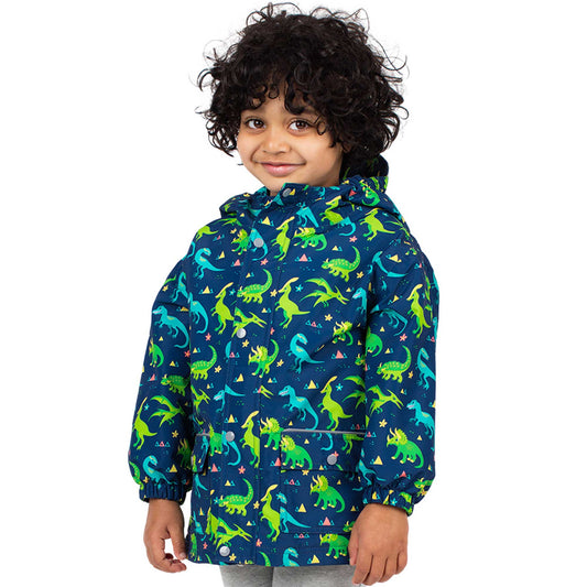 Jan & Jul Kids Cozy-Dry Fleece Lined Rain Jacket