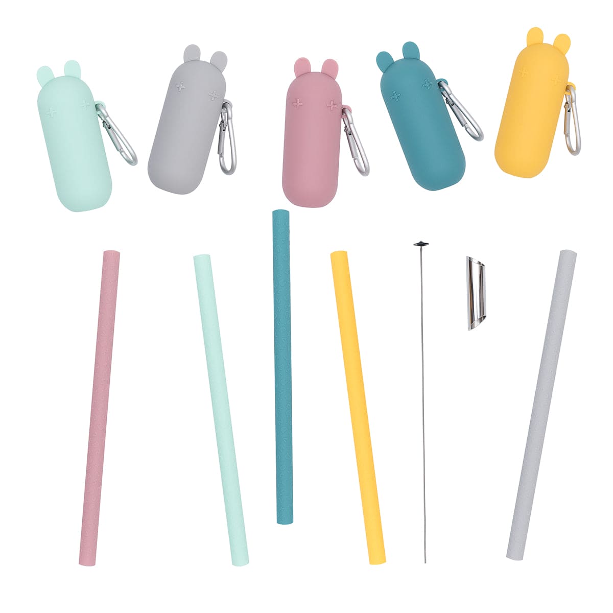 We Might Be Tiny Bubble Tea Silicone Straw Set + Keepie