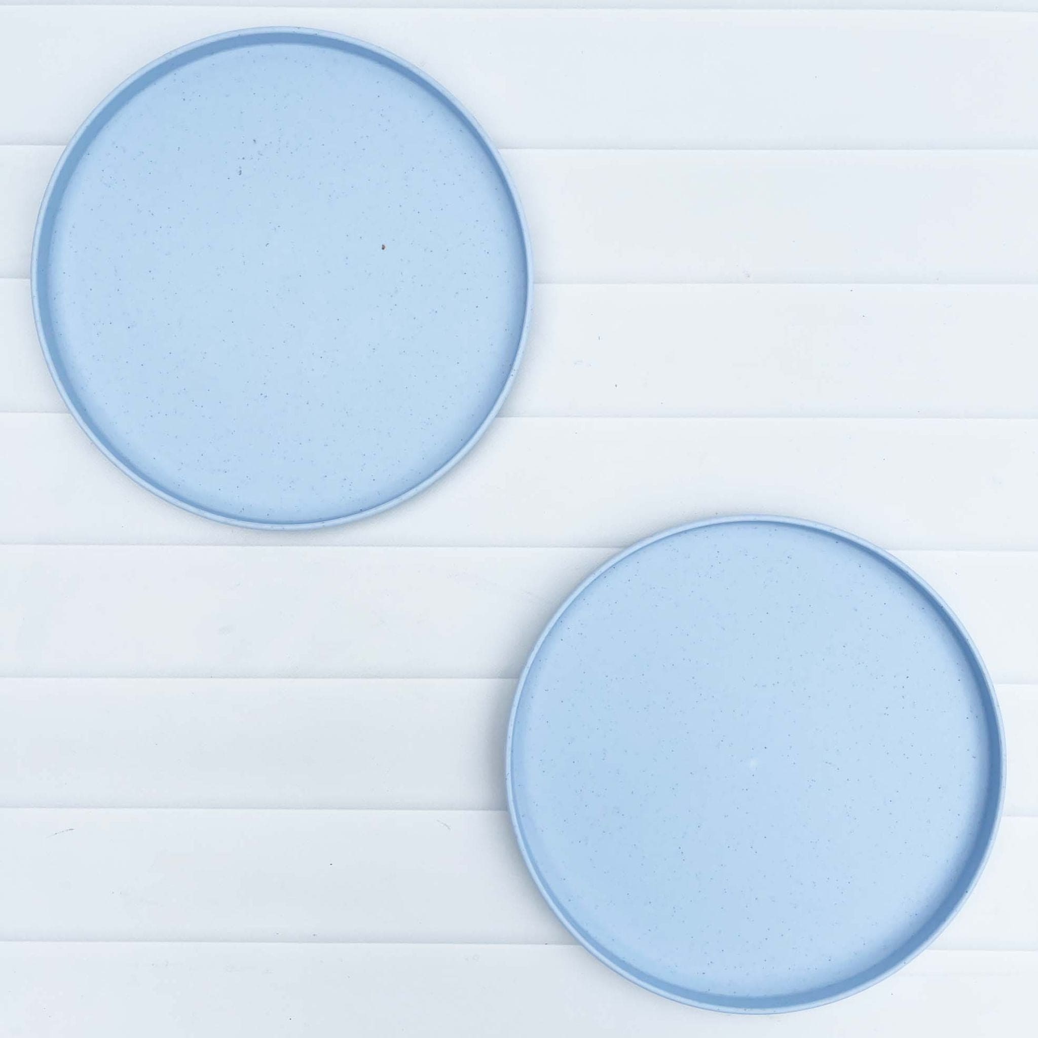 Amelia Frank Recycled Round Dinnerware Plate, Set of 2