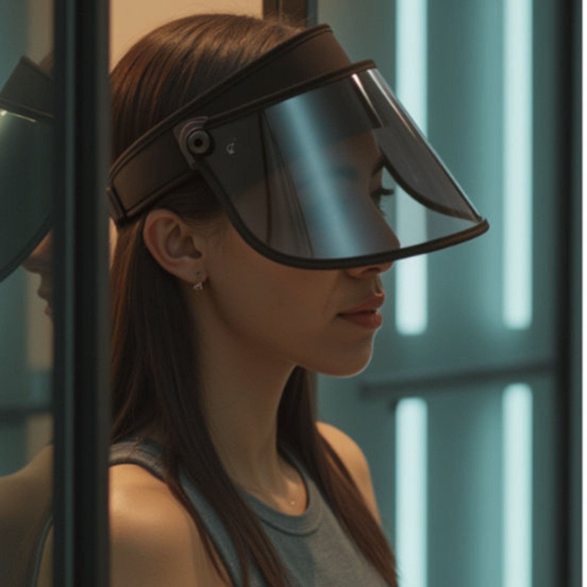 Bluestone Sunshields Middy Lux Visor with black trim