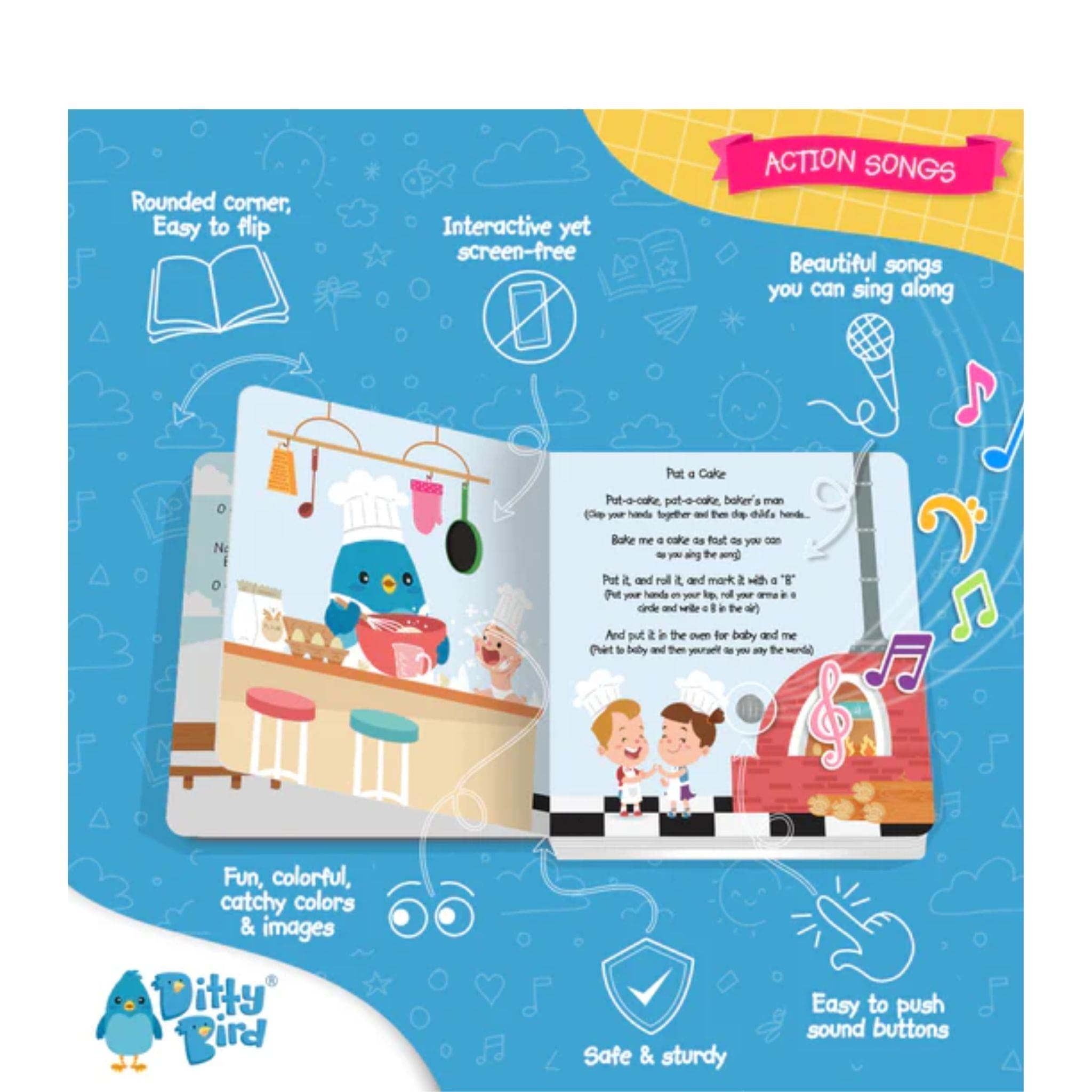 Ditty Bird Action Songs Sound Board Book