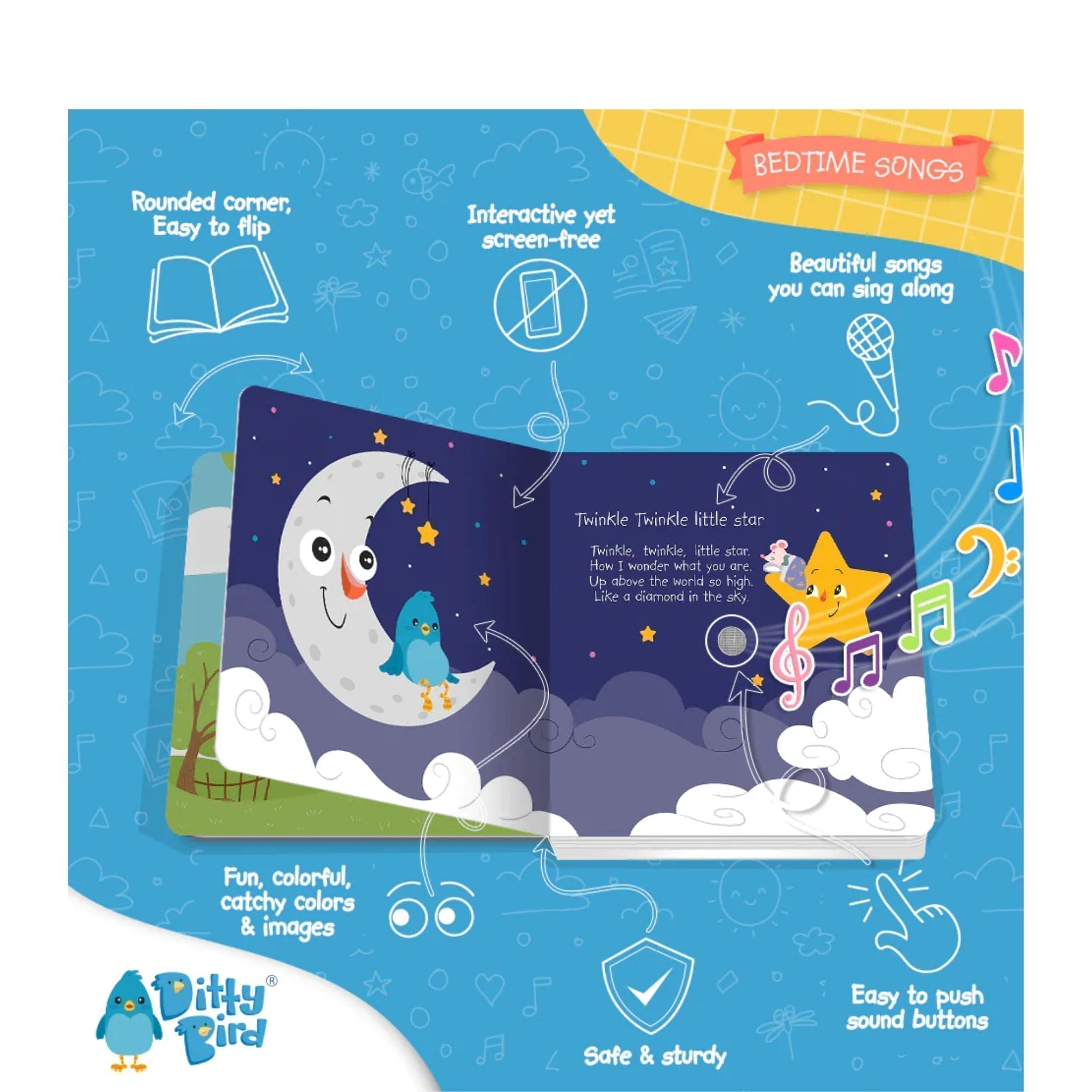 Ditty Bird Bedtime Songs Sound Book