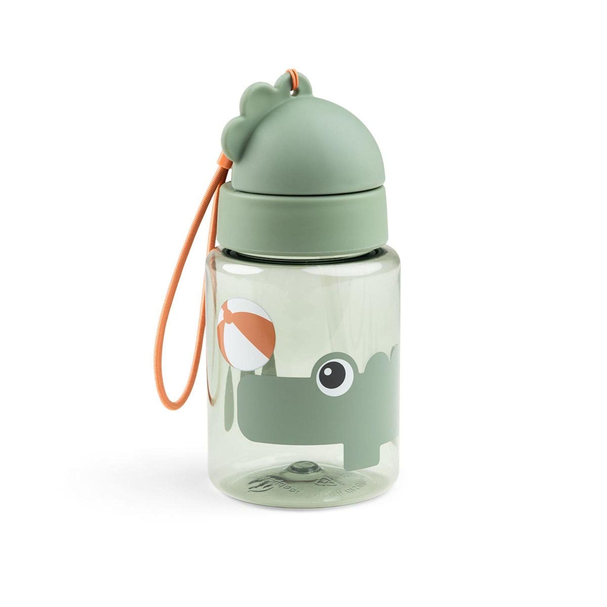 Done By Deer Straw Bottle 280ml, Playground - Green