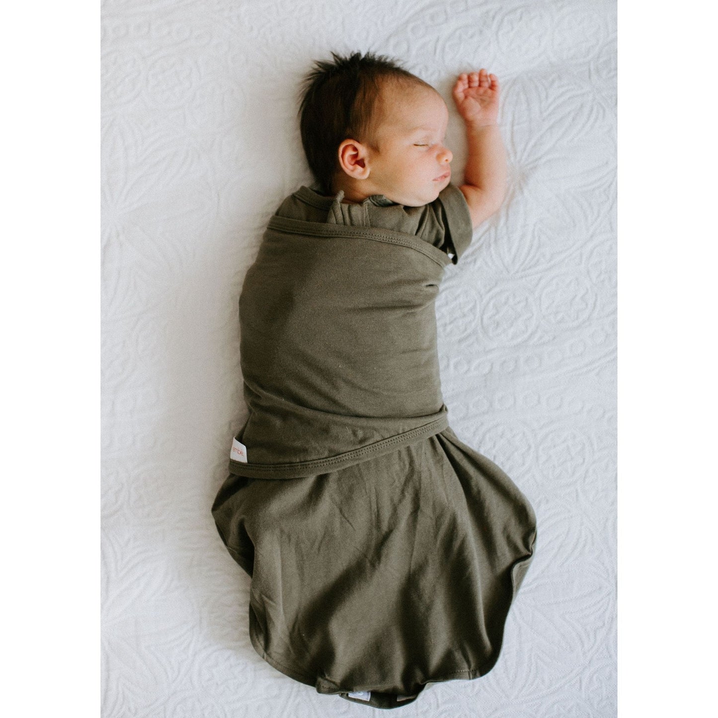embé Transitional Short Sleeve Moss 2-Way Swaddle Sack (3-6 months)