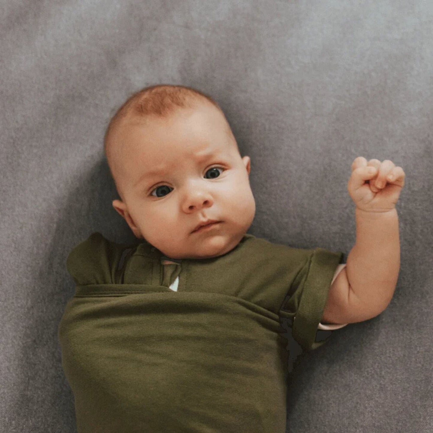 embé Transitional Short Sleeve Moss 2-Way Swaddle Sack (3-6 months)
