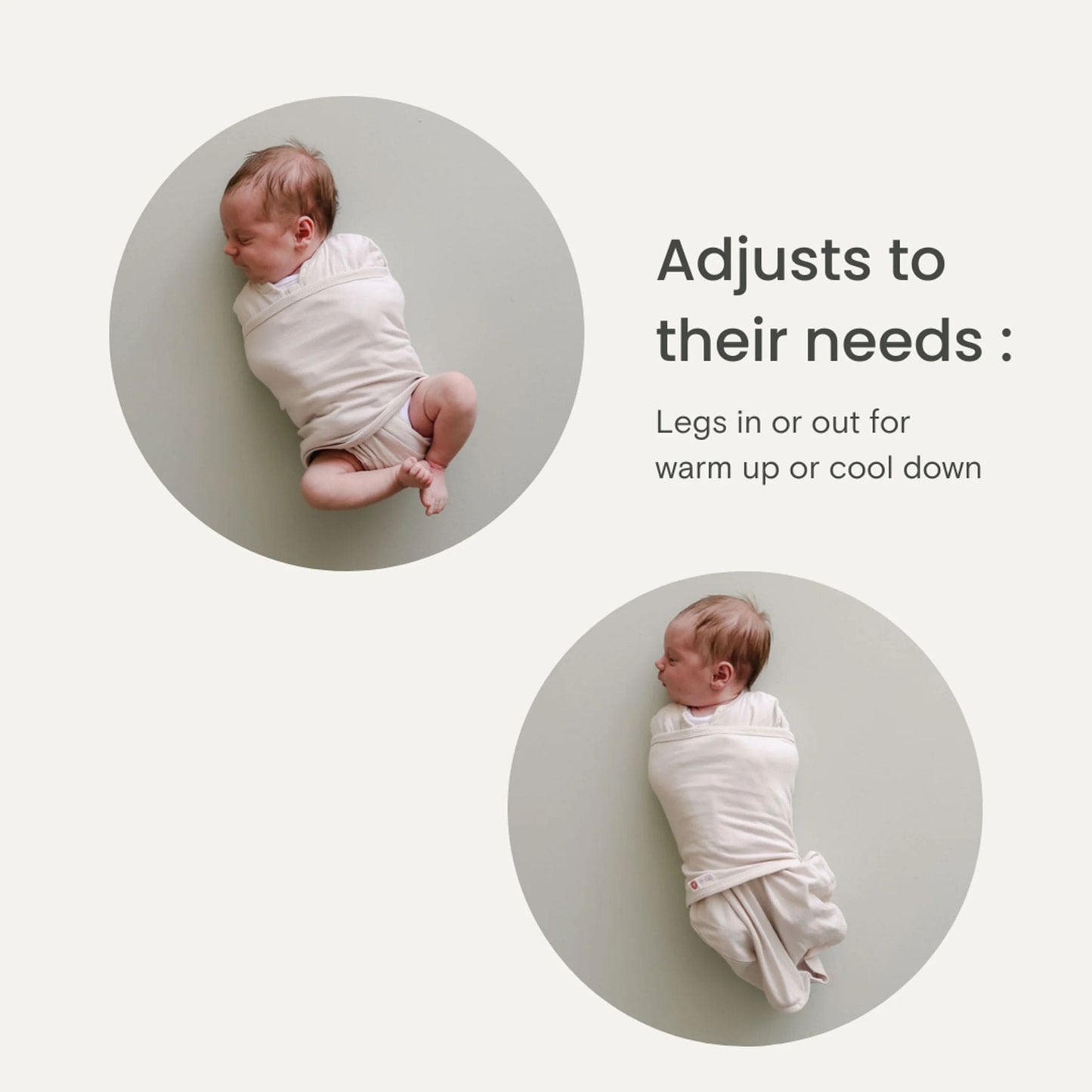 embé Long Sleeve Starter Clustered Flowers 2-Way Swaddle Sack (0-3 months)