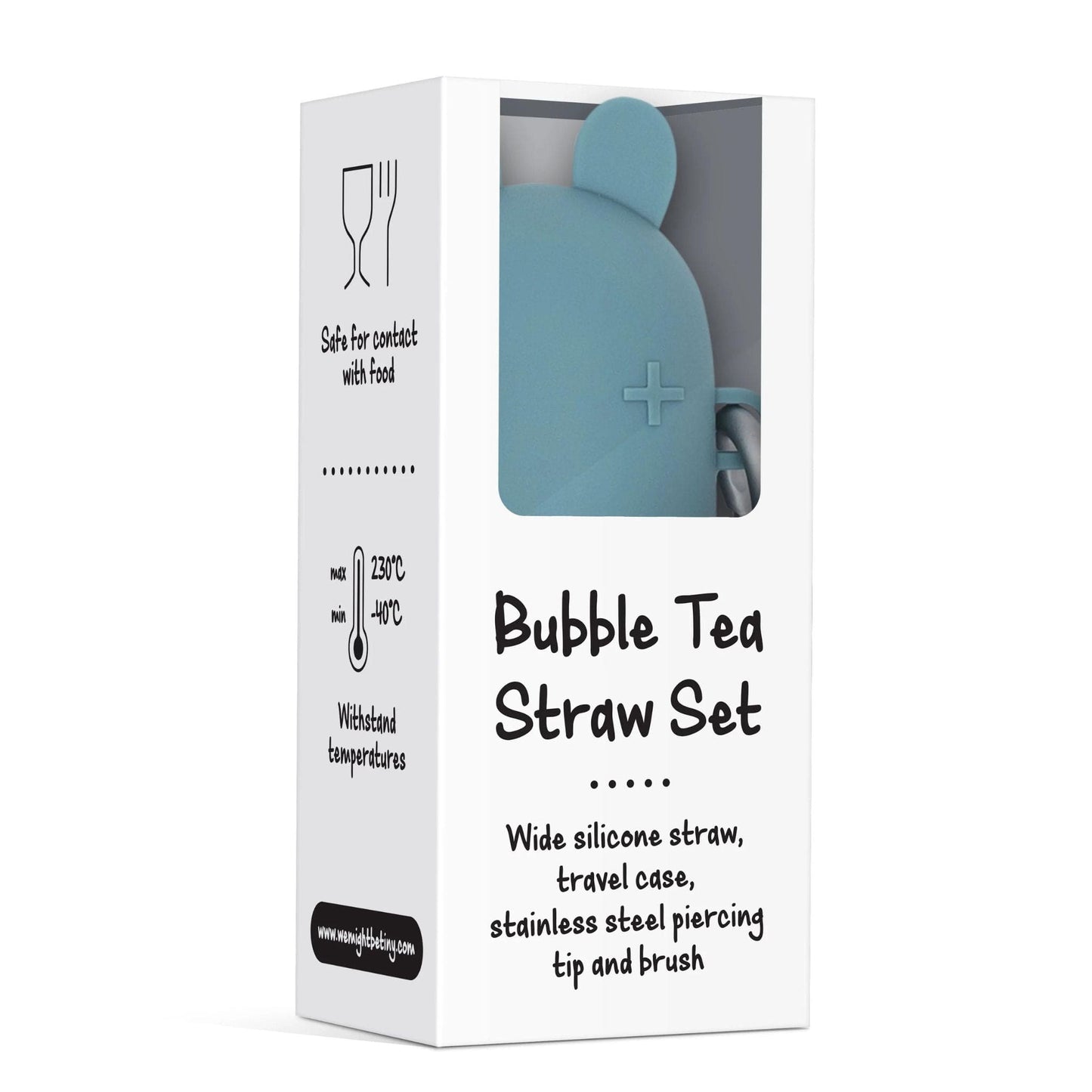 We Might Be Tiny Bubble Tea Silicone Straw Set + Keepie