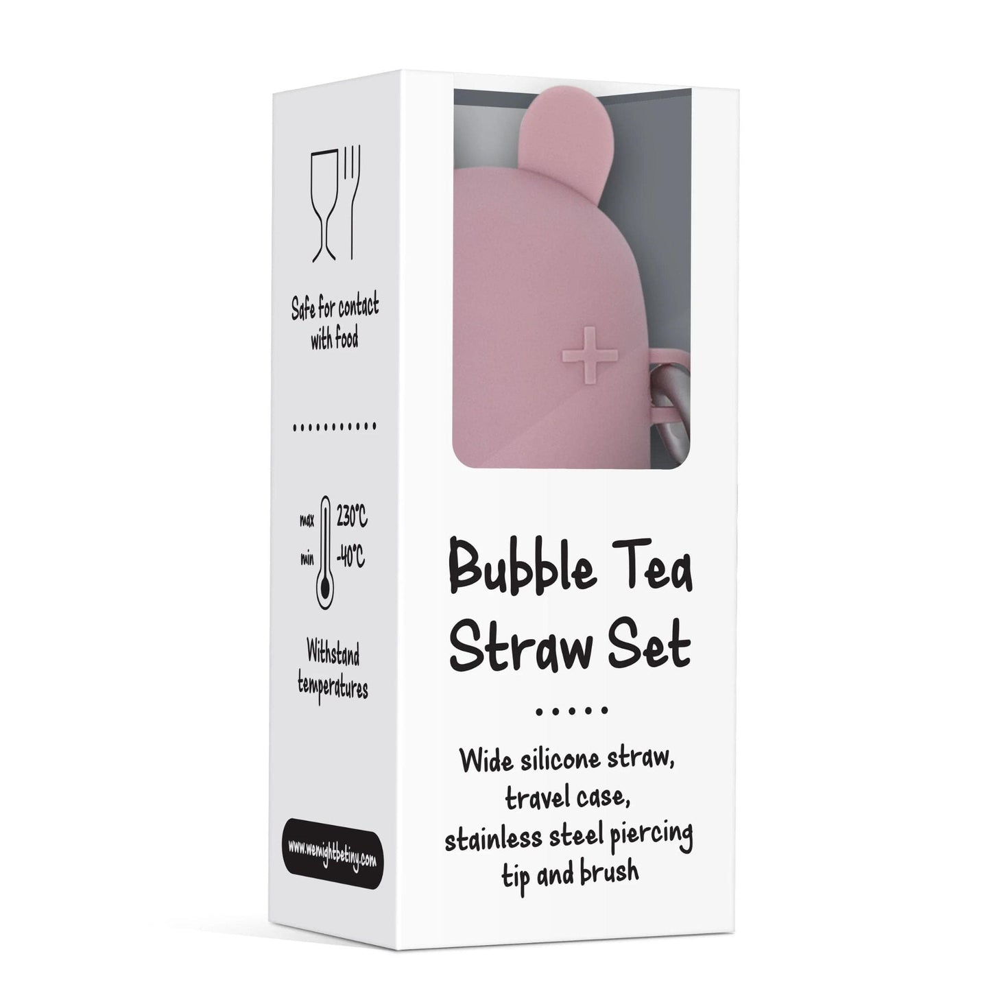 We Might Be Tiny Bubble Tea Silicone Straw Set + Keepie
