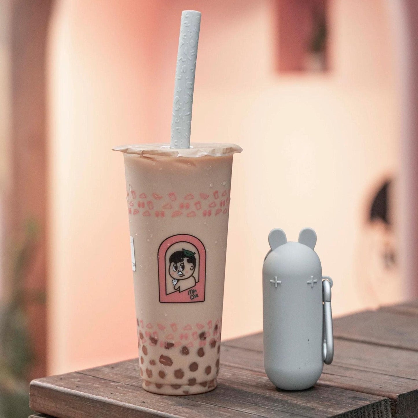 We Might Be Tiny Bubble Tea Silicone Straw Set + Keepie