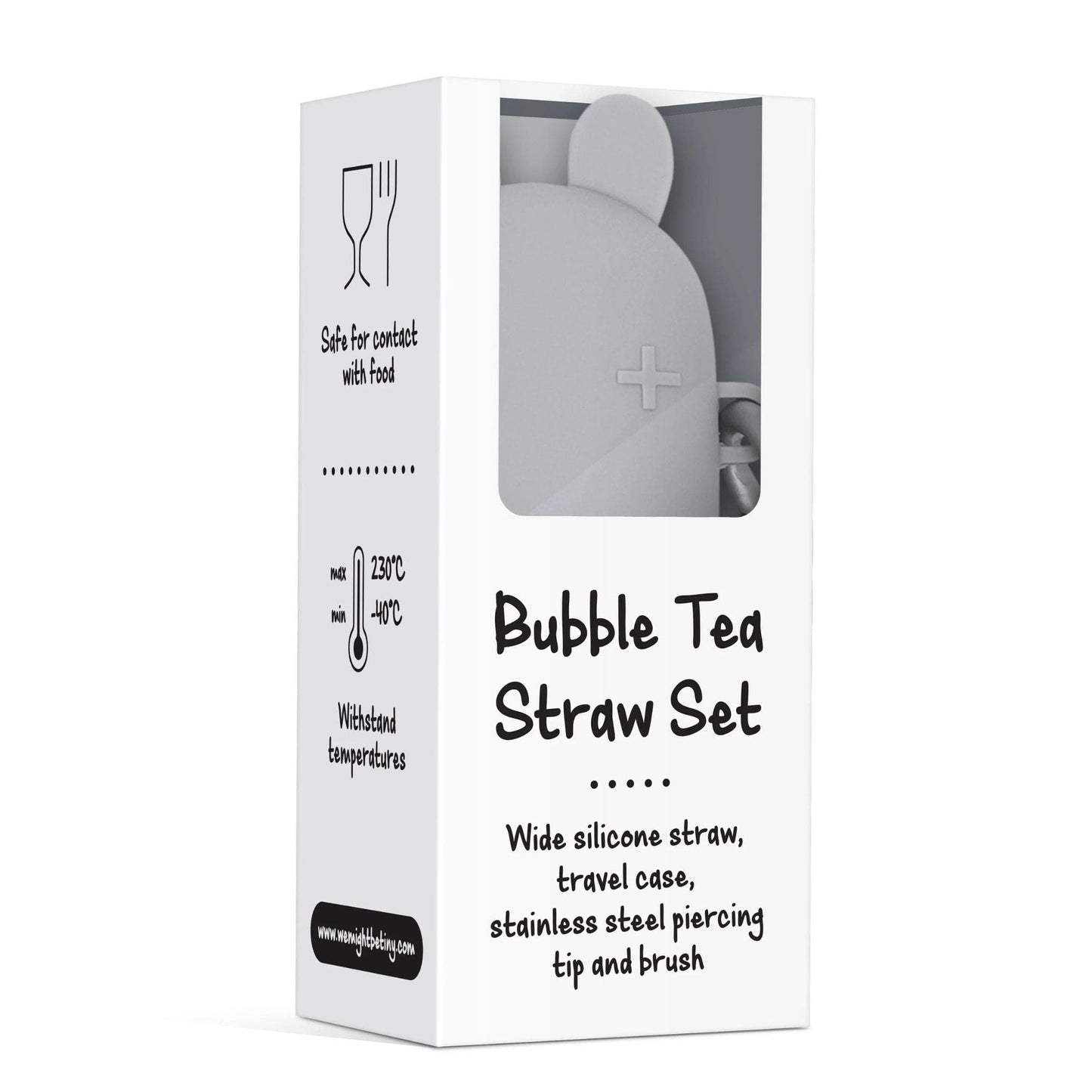 We Might Be Tiny Bubble Tea Silicone Straw Set + Keepie