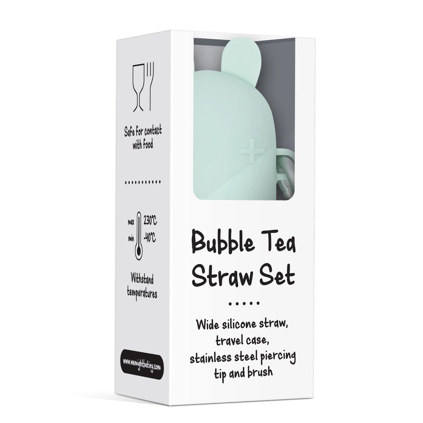 We Might Be Tiny Bubble Tea Silicone Straw Set + Keepie
