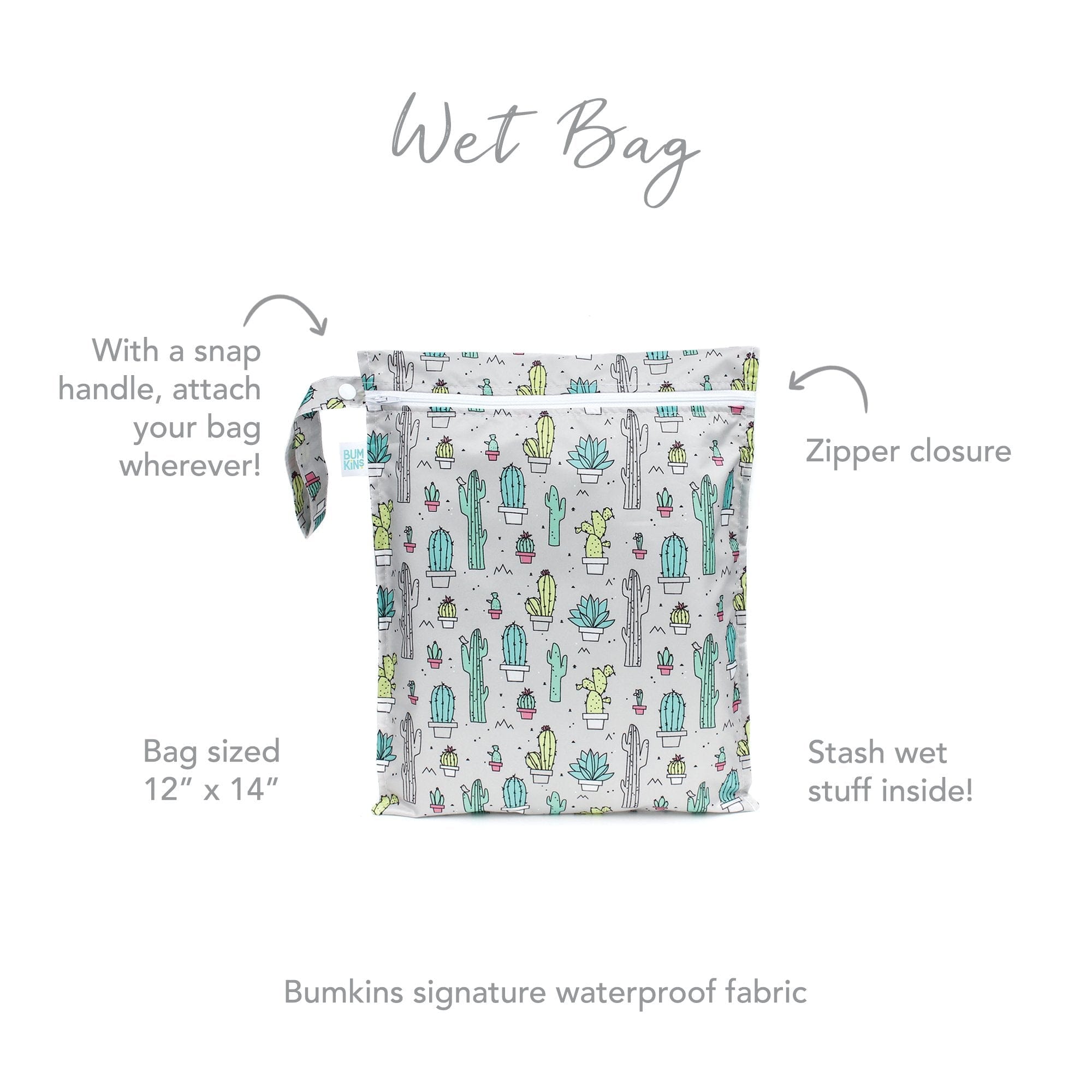 Bumkins Wet Bag - Cacti Bumkins Wet Bag - Cacti