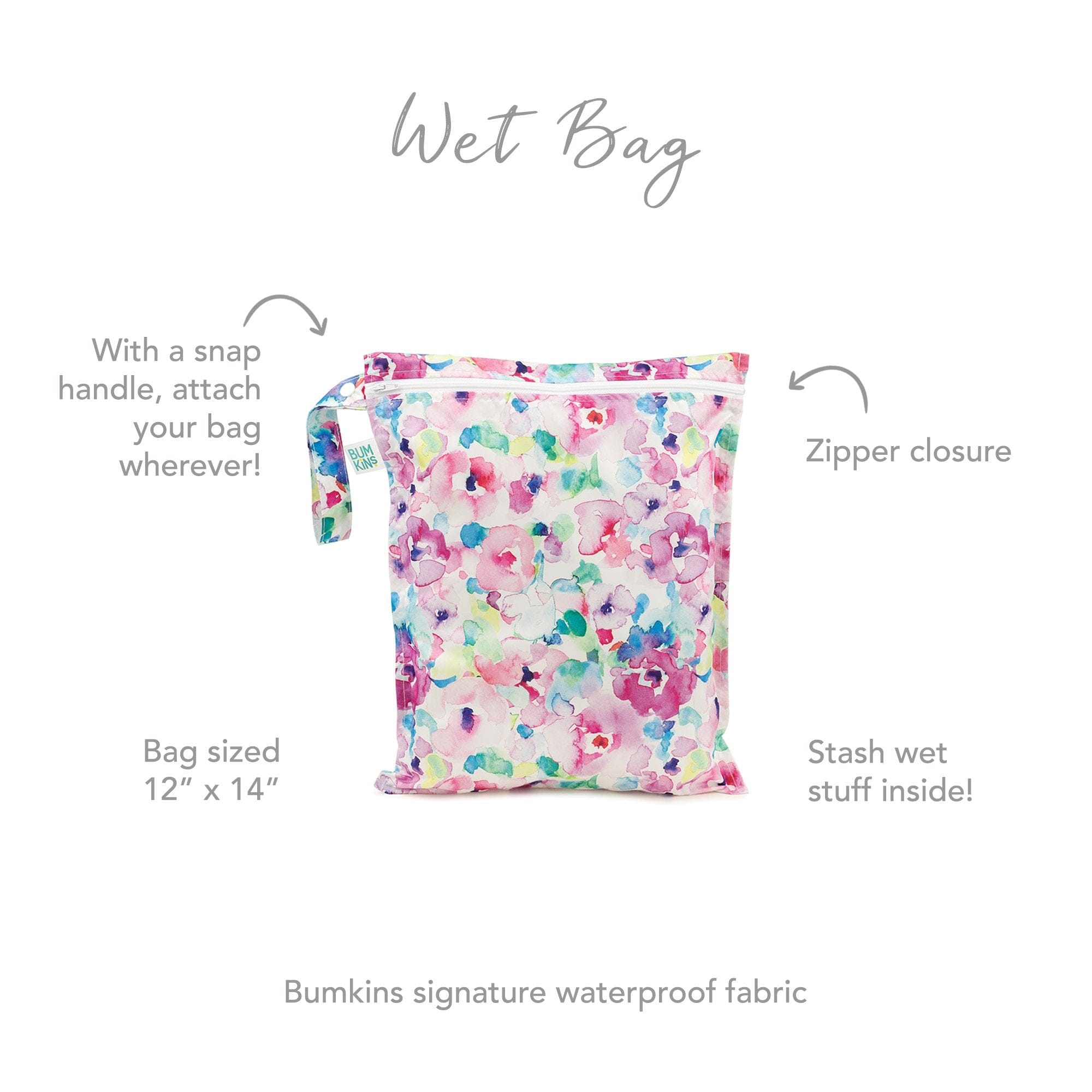 Bumkins Wet Bag - Watercolor Bumkins Wet Bag - Watercolor