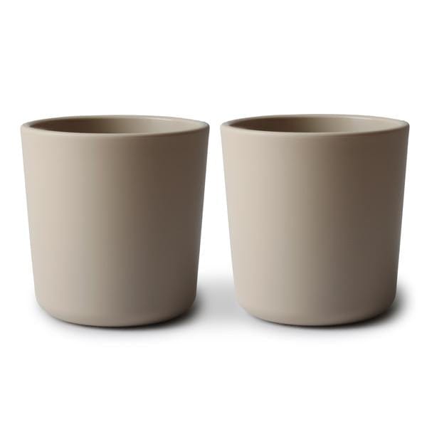 Mushie Dinnerware Cups, Set of 2 (Vanilla) Mushie Dinnerware Cups, Set of 2 (Vanilla)