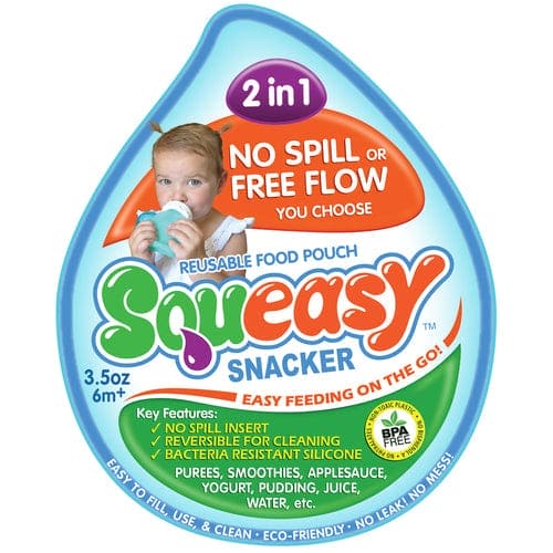 Squeasy Snacker Silicone Reusable Collapsible Bottle 104ml Squeasy Snacker Silicone Reusable Collapsible Bottle 104ml