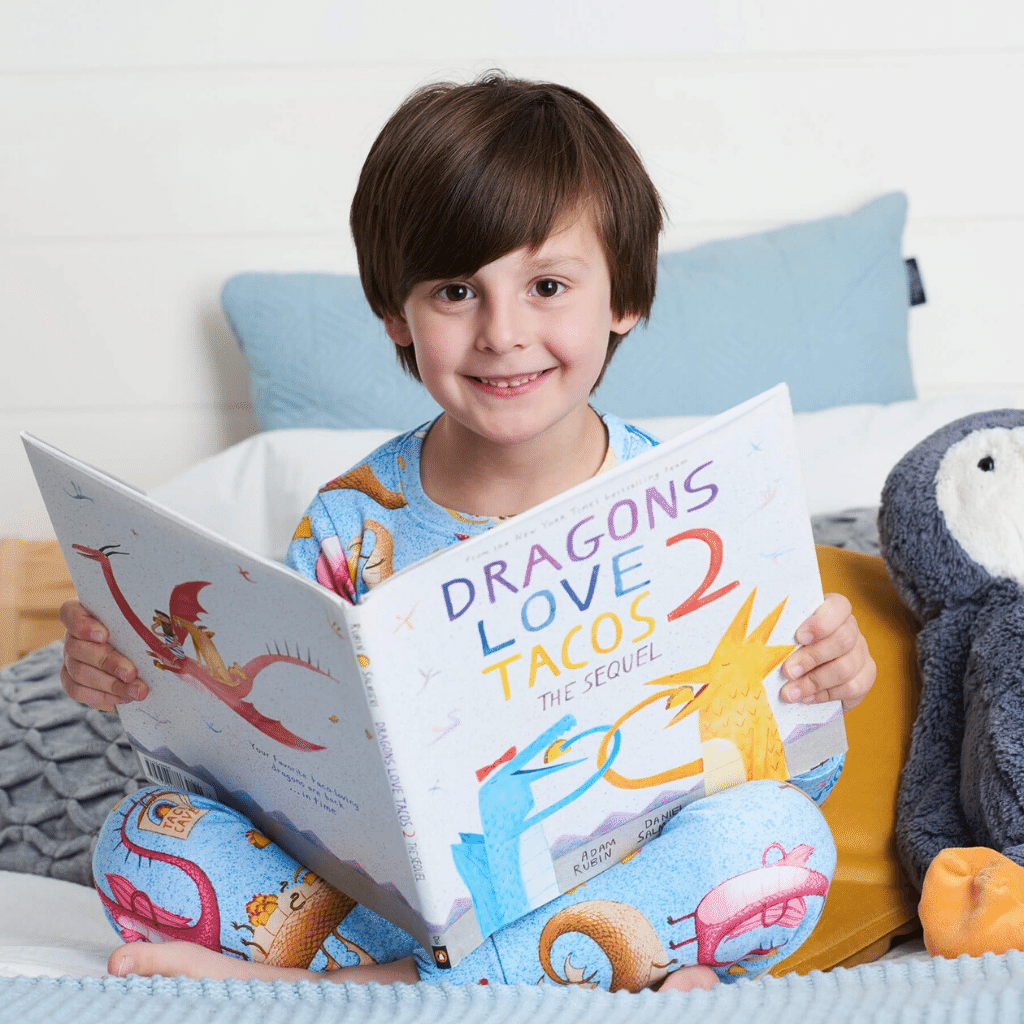 Books To Bed Dragons Love Tacos 2 Book and Pajama Set Books To Bed Dragons Love Tacos 2 Book and Pajama Set