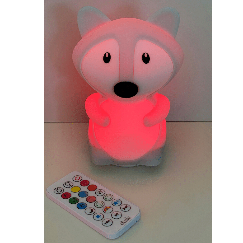 Duski LED Fox Silicone Rechargeable Night Light Bluetooth Speaker Duski LED Fox Silicone Rechargeable Night Light Bluetooth Speaker