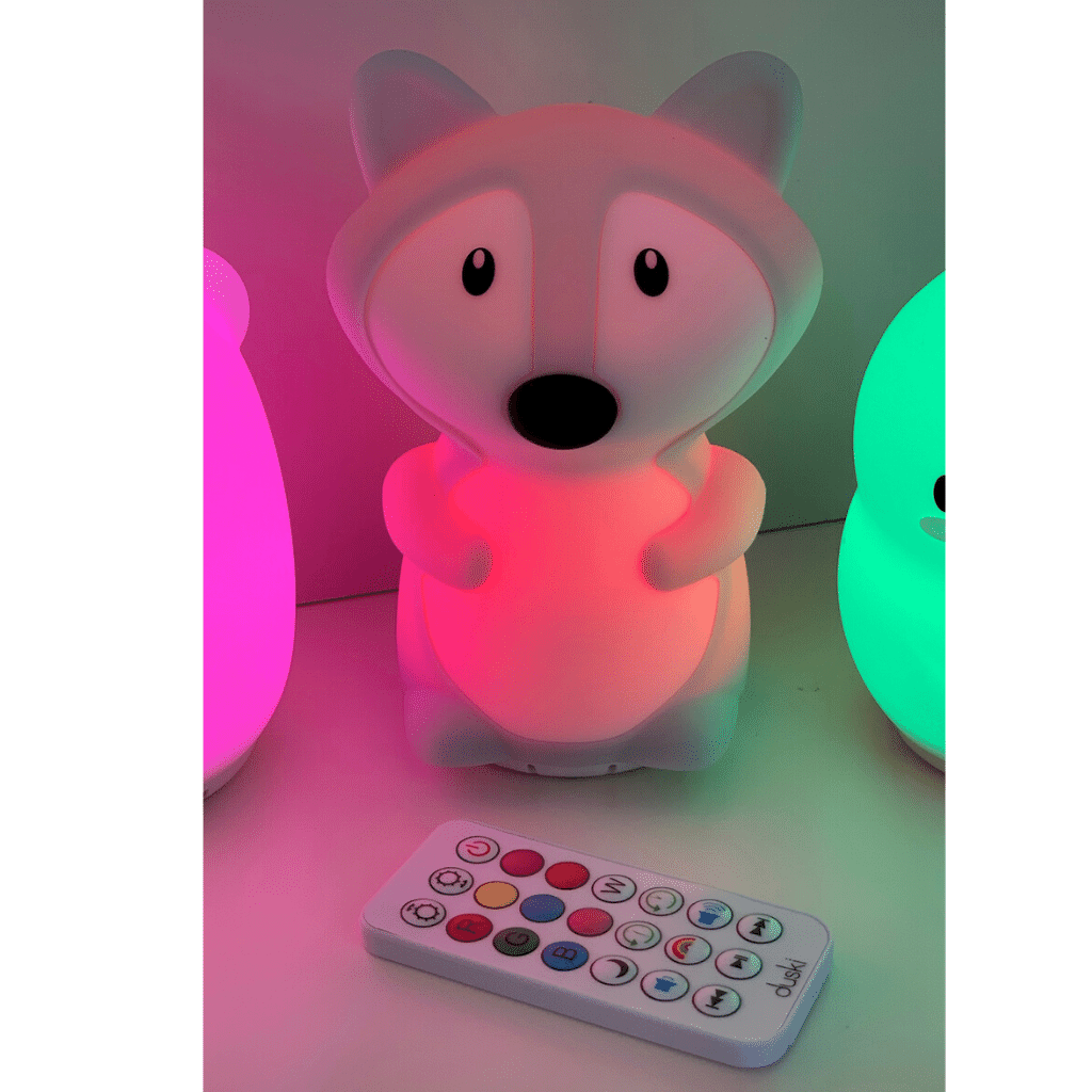 Duski LED Fox Silicone Rechargeable Night Light Bluetooth Speaker Duski LED Fox Silicone Rechargeable Night Light Bluetooth Speaker