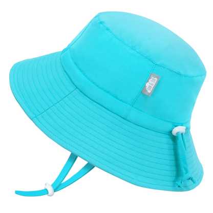Jan & Jul Kids Gro-With-Me® Aqua-Dry Bucket UPF 50+ Sun Hats Teal / XL (5-12Y) HAD0-TEA-XL