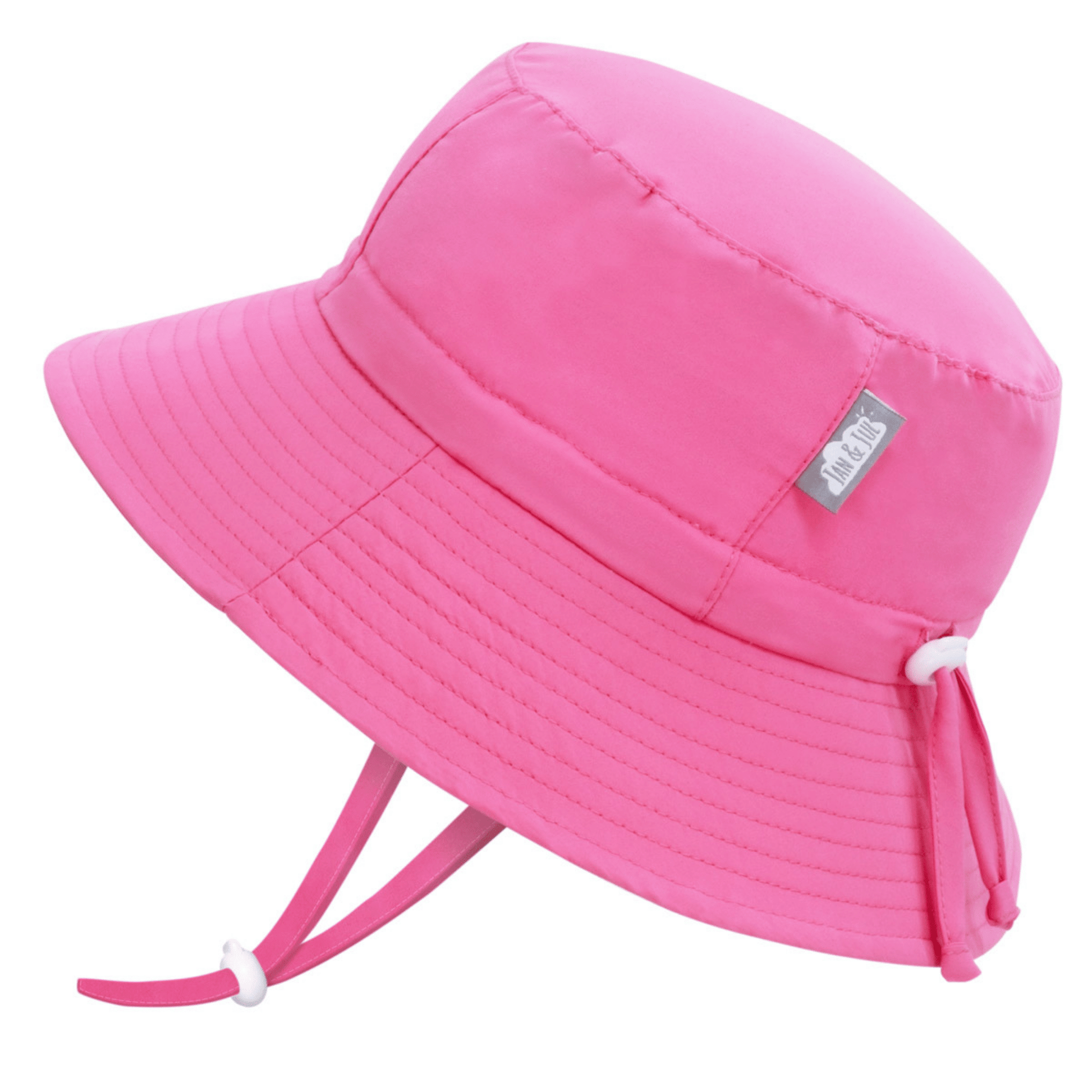 Jan & Jul Kids Gro-With-Me® Aqua-Dry Bucket UPF 50+ Sun Hats Watermelon Pink / XL (5-12Y) HAD0-WPK-XL