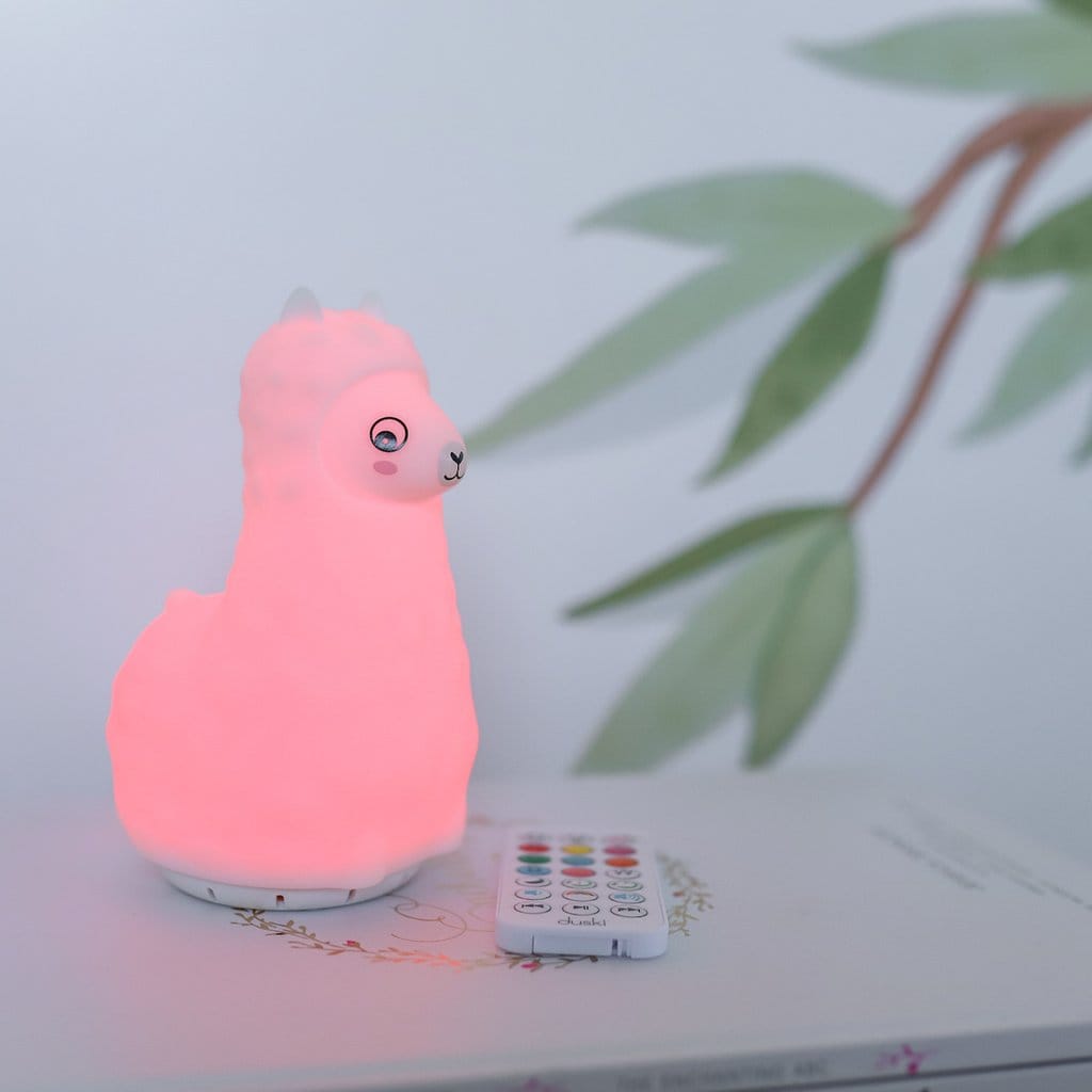 Duski LED Llama Silicone Rechargeable Night Light Bluetooth Speaker Duski LED Llama Silicone Rechargeable Night Light Bluetooth Speaker