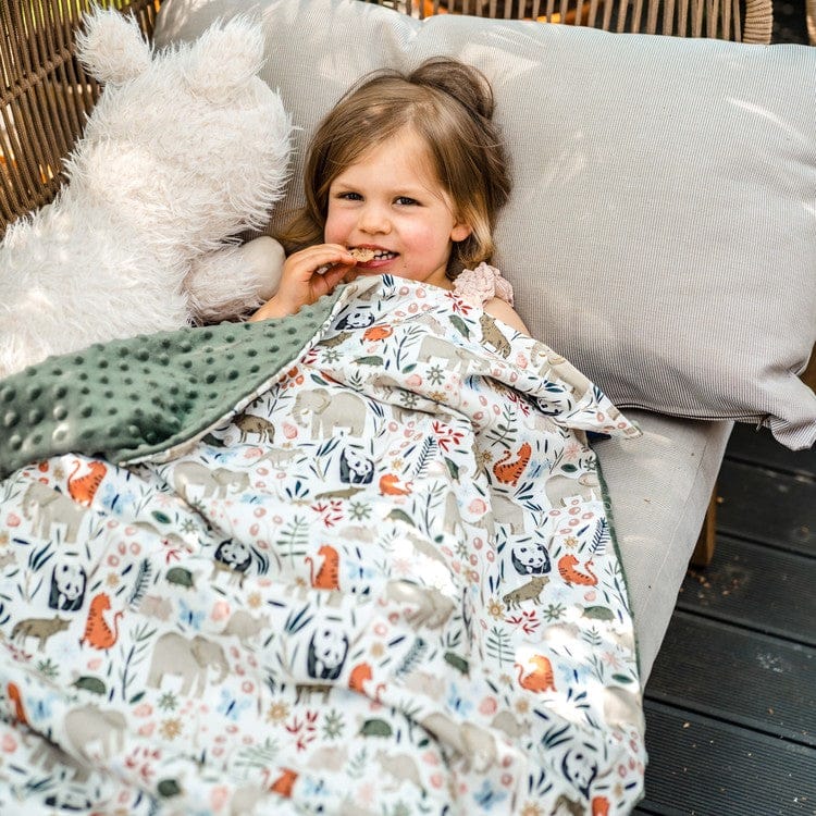 La Millou Light Toddler Large Blanket - Morning Melody | Papaya La Millou Light Toddler Large Blanket - Morning Melody | Papaya
