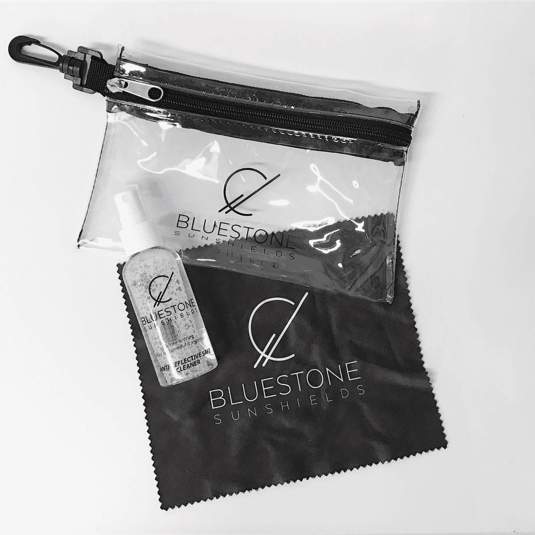 Bluestone Sunshields 3-Piece Glasses Cleaning Kit Bluestone Sunshields 3-Piece Glasses Cleaning Kit