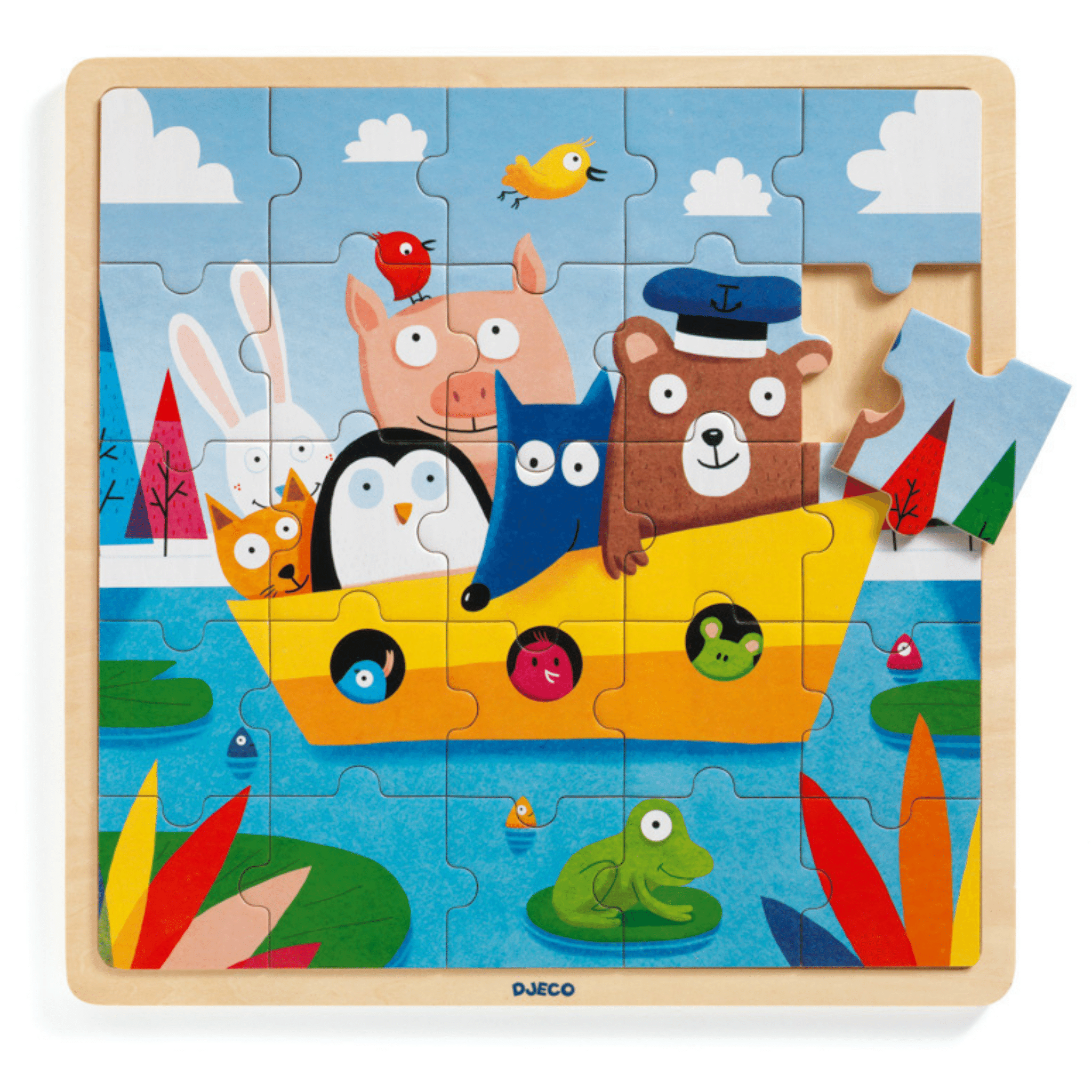 Djeco Boat Wooden Puzzle Djeco Boat Wooden Puzzle