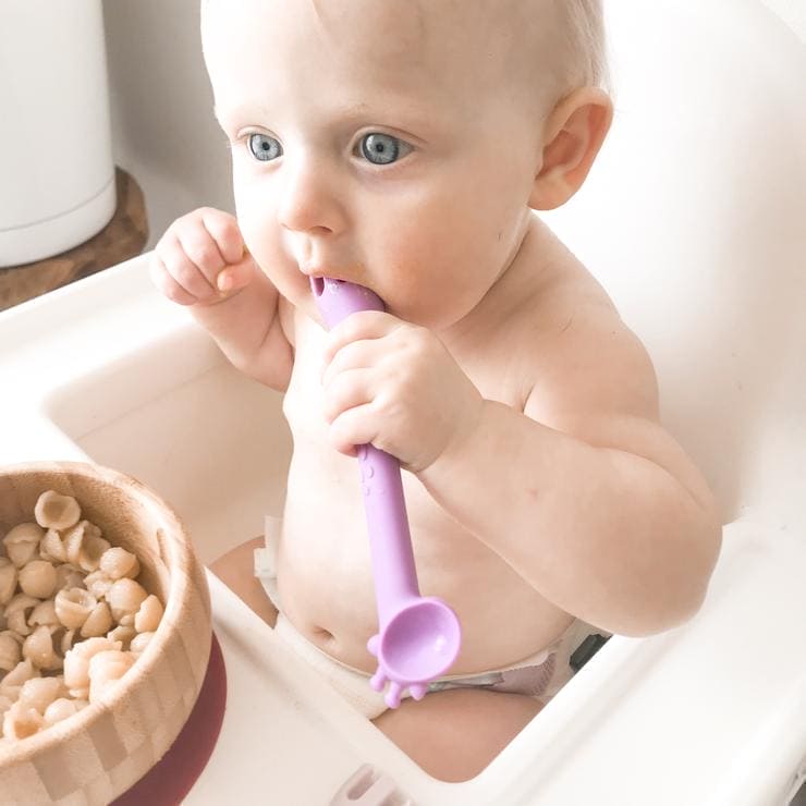 Ali+Oli Silicone 2 in 1 Fork & Spoon, Set of 2 Ali+Oli Silicone 2 in 1 Fork & Spoon, Set of 2