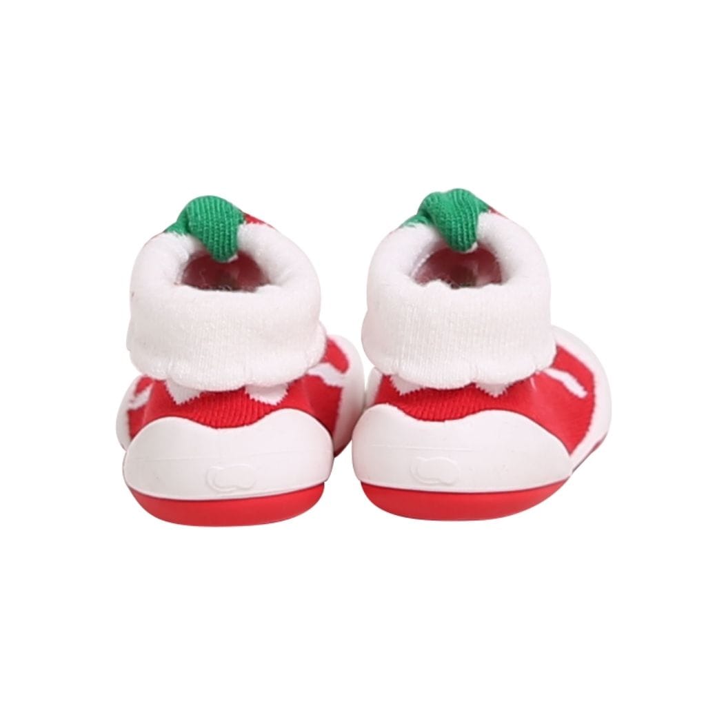 Komuello Hi, Strawberry Baby Rubber Sole Sock Shoes Komuello Hi, Strawberry Baby Rubber Sole Sock Shoes