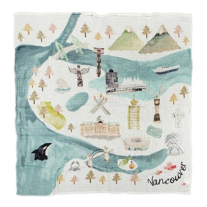 Muslin Swaddle - Vancouver Muslin Swaddle - Vancouver