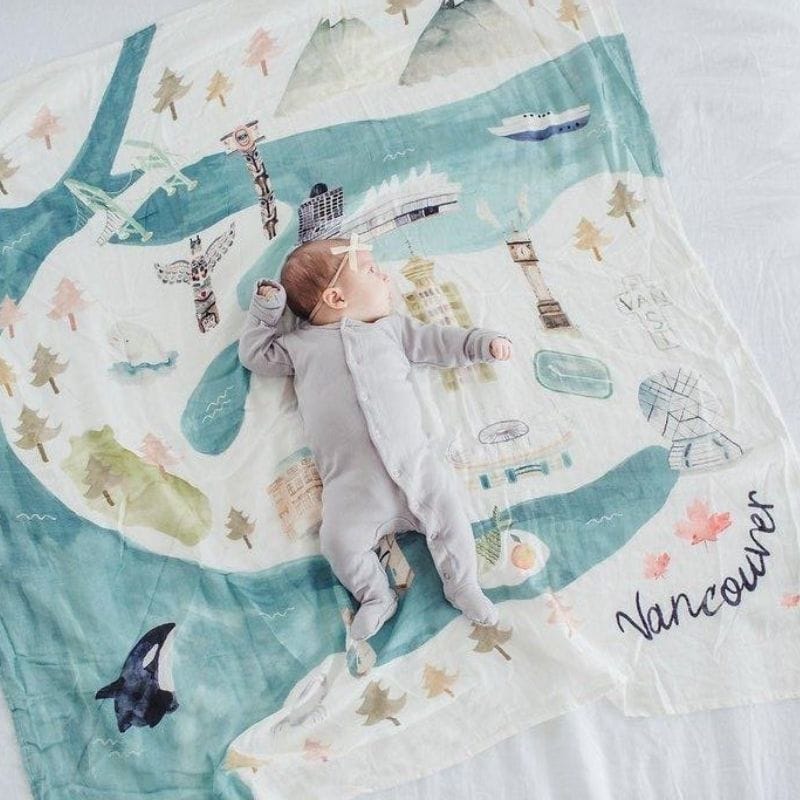 Muslin Swaddle - Vancouver Muslin Swaddle - Vancouver