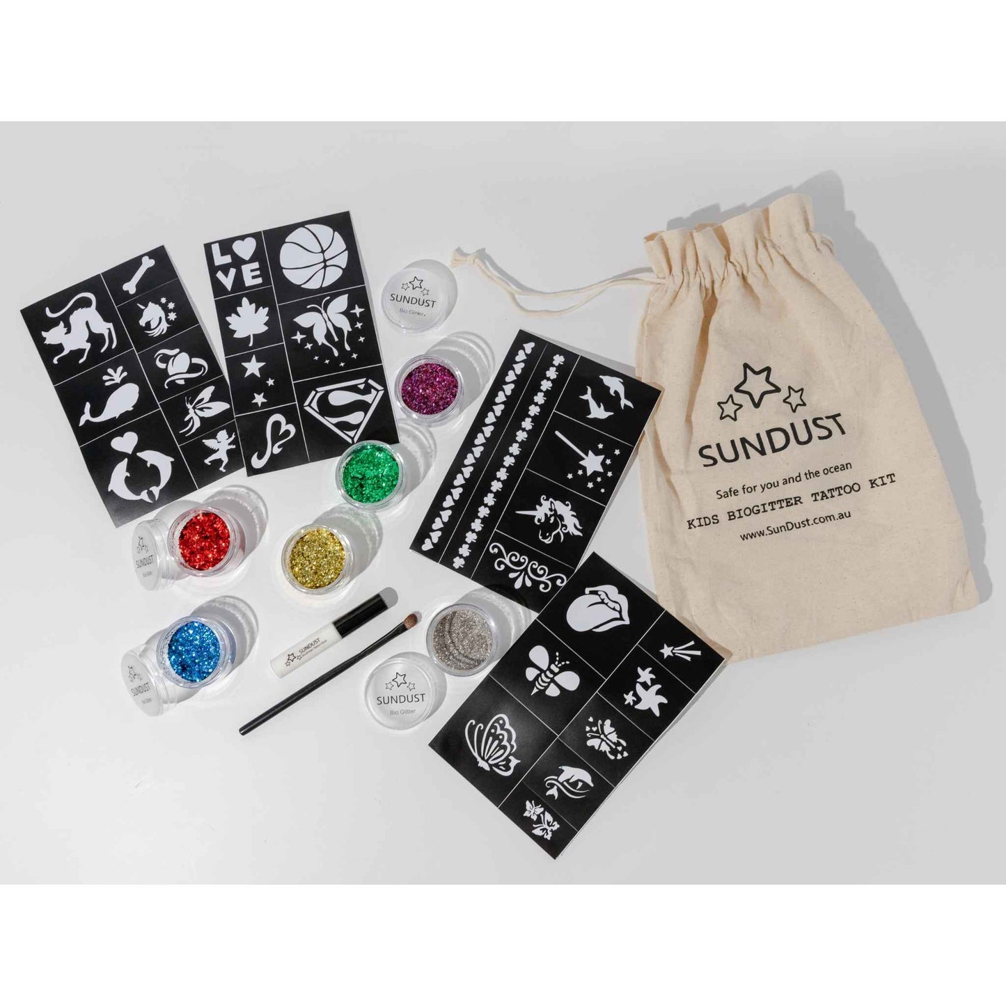 Sundust Kids Bio Glitter Tattoo Kits Sundust Kids Bio Glitter Tattoo Kits