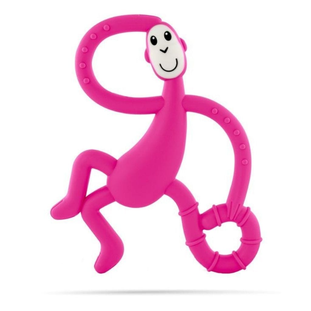 Dancing Monkey Teether Pink