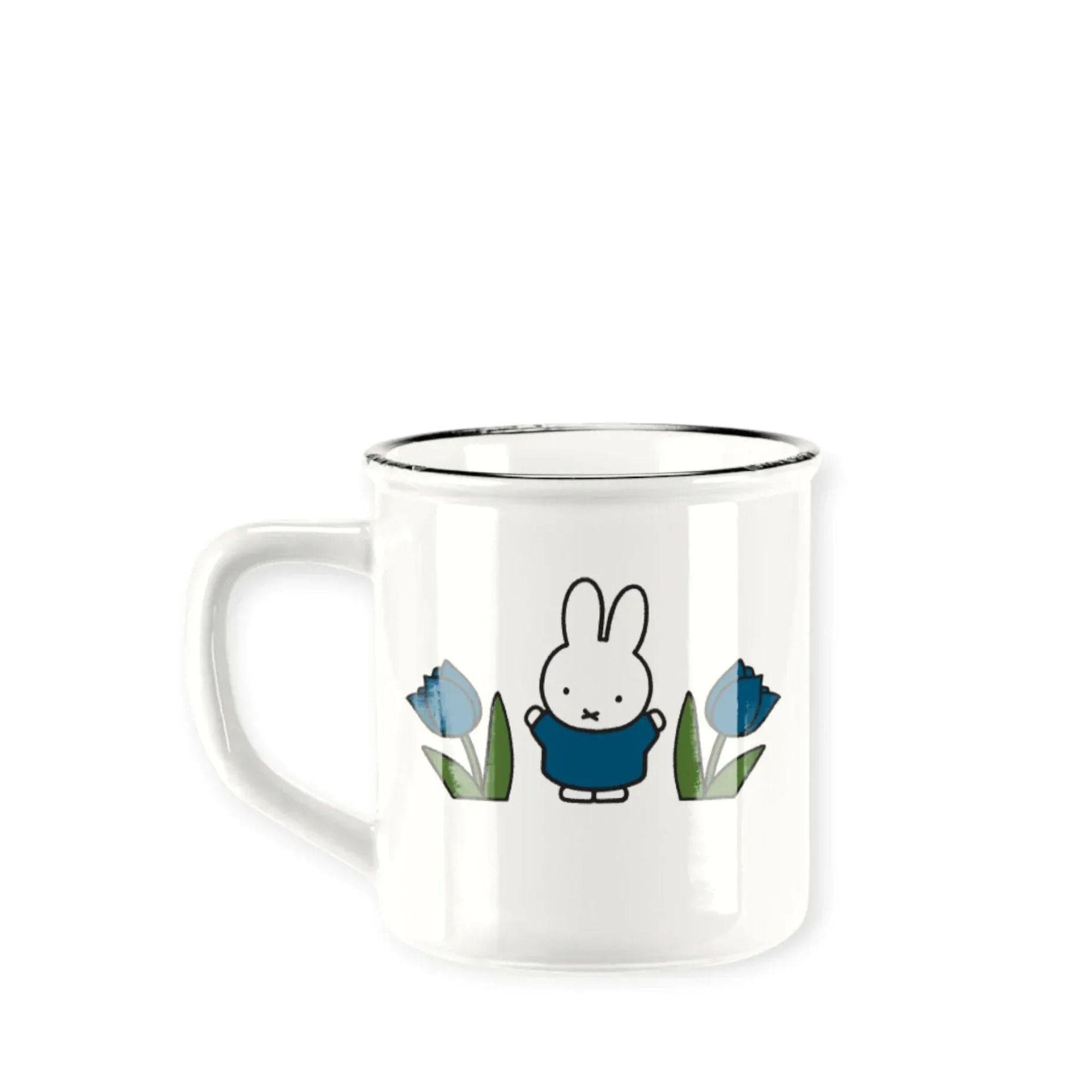 Miffy Retro Ceramic Blue Tulips Mug 220ml
