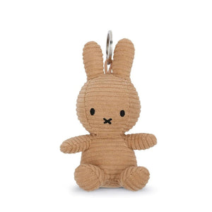 Miffy Eco Corduroy Bag Charm - Beige 10cm