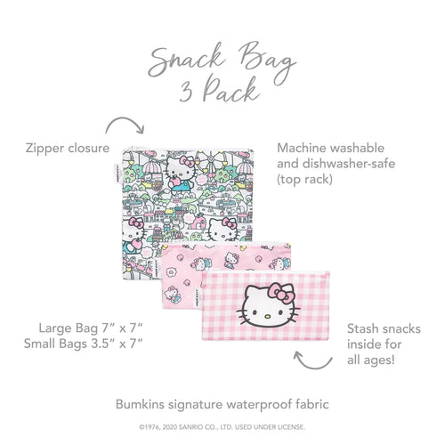Bumkins Hello Kitty® Reusable Snack Bag, 3-Pack