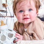 Hevea 2 in 1 Baby Glass Bottle 120ml with Star Ball Cover