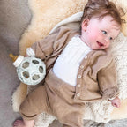 Hevea 2 in 1 Baby Glass Bottle 120ml with Star Ball Cover