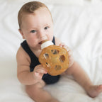 Hevea 2 in 1 Baby Glass Bottle 120ml with Star Ball Cover