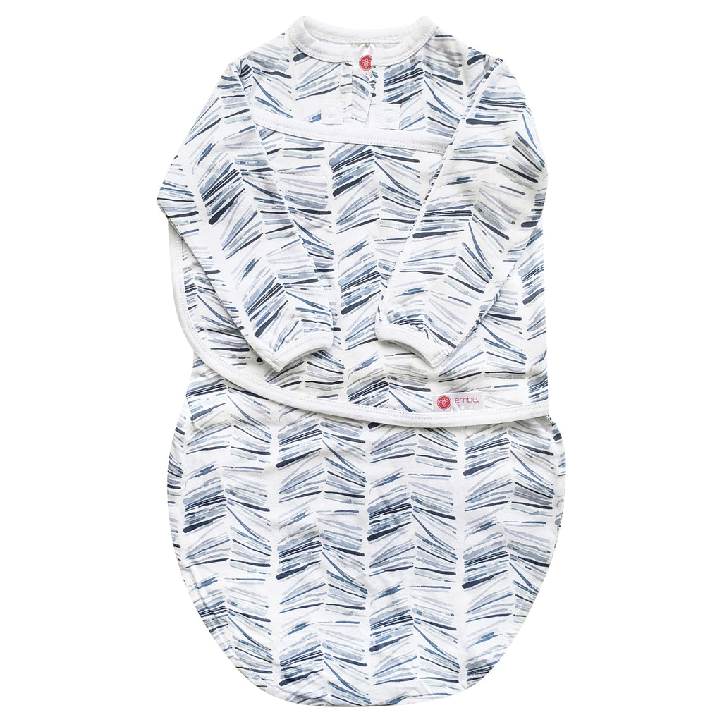 embé Long Sleeve Starter 2-Way Swaddle Sack (0-4mos)