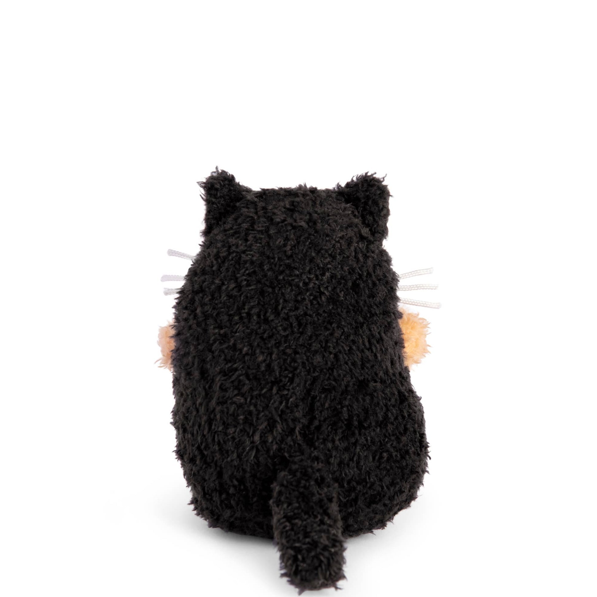 Noodoll Black Cat Ricespud mini sitting plush toy 10cm