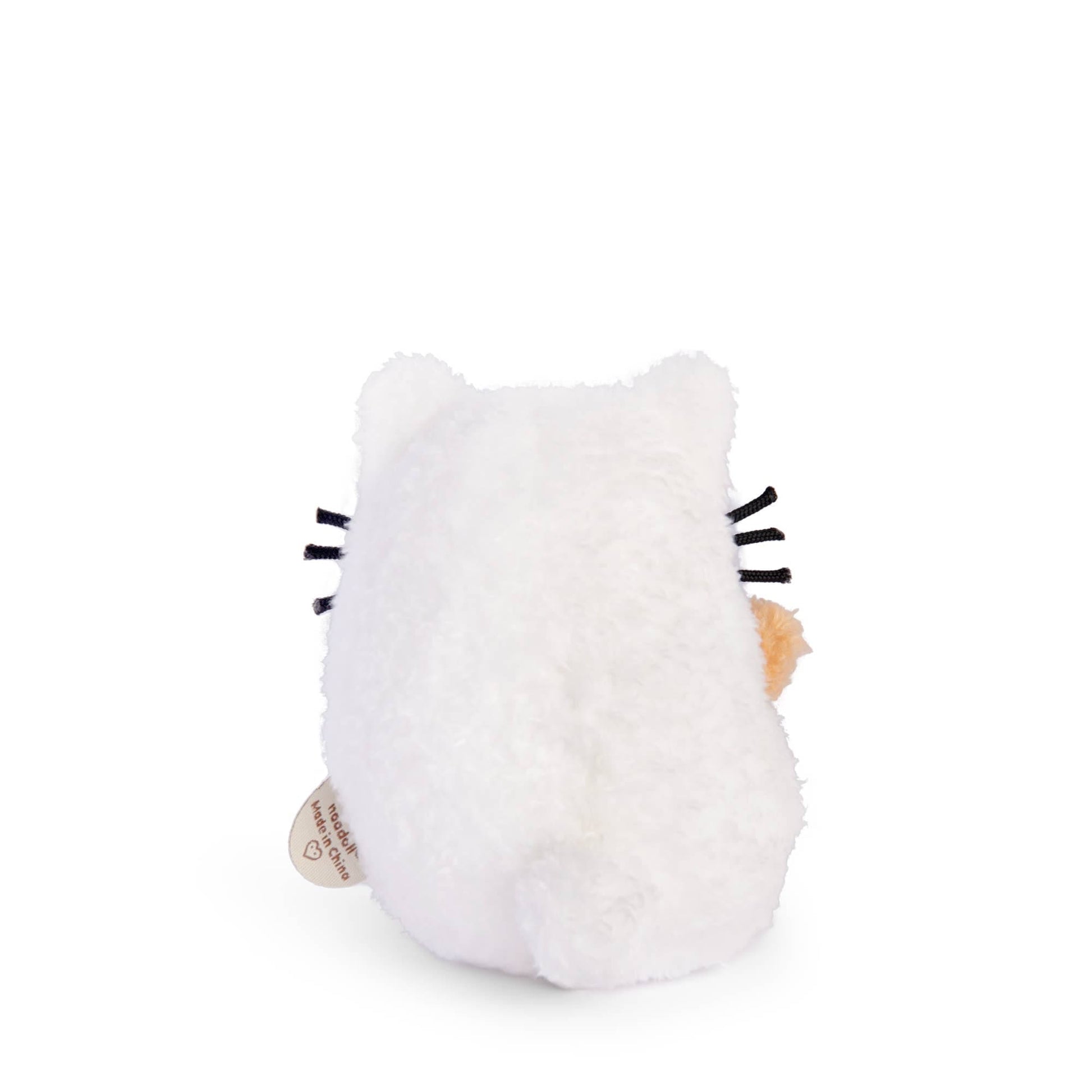 Noodoll White Cat Ricespud mini sitting plush toy 10cm