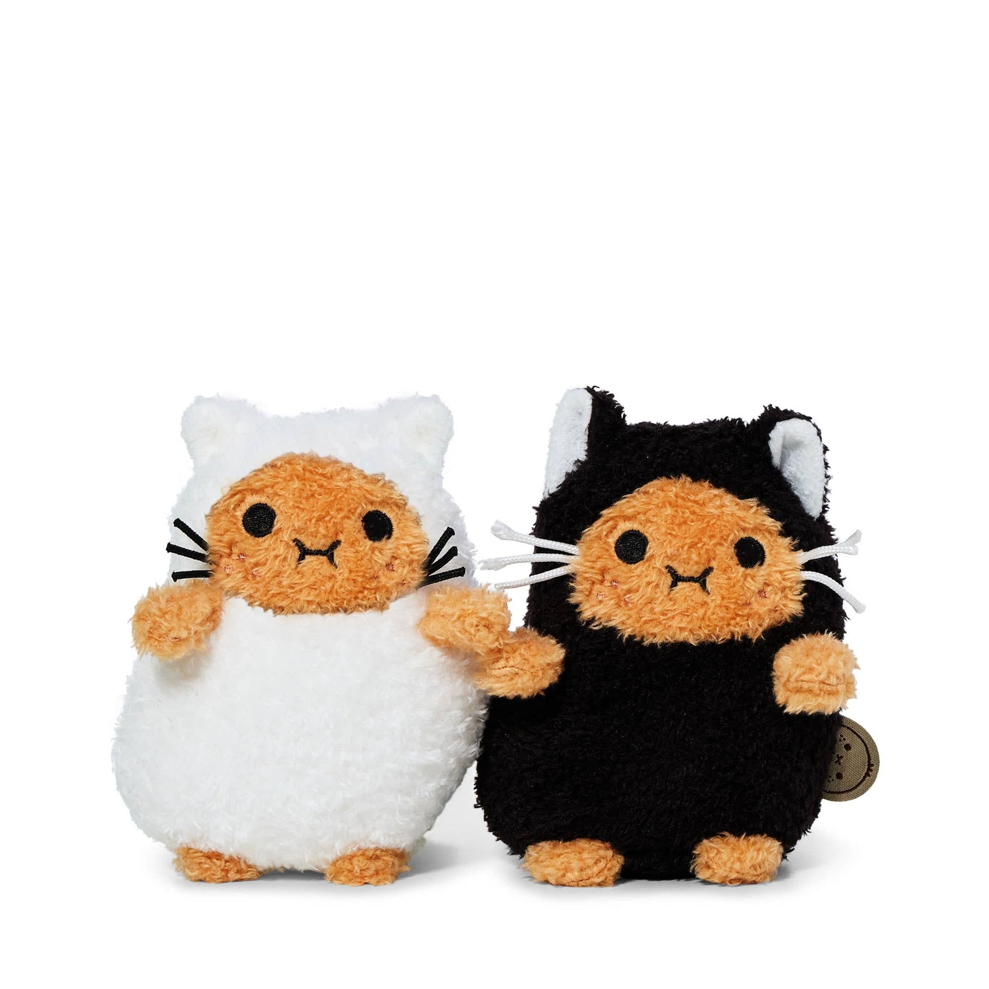 Noodoll White Cat Ricespud mini sitting plush toy 10cm
