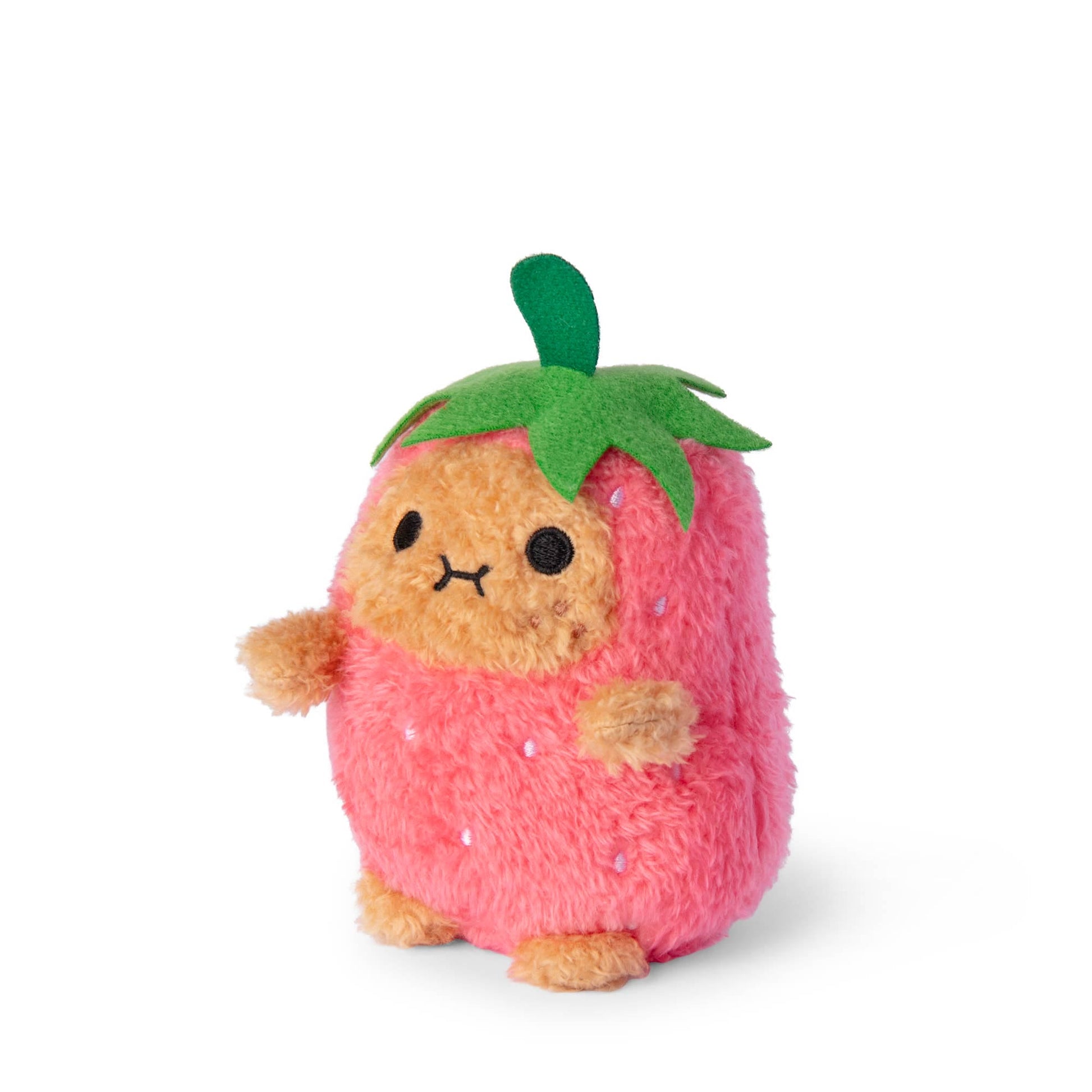 Noodoll Strawberry Ricespud mini sitting plush toy 10cm