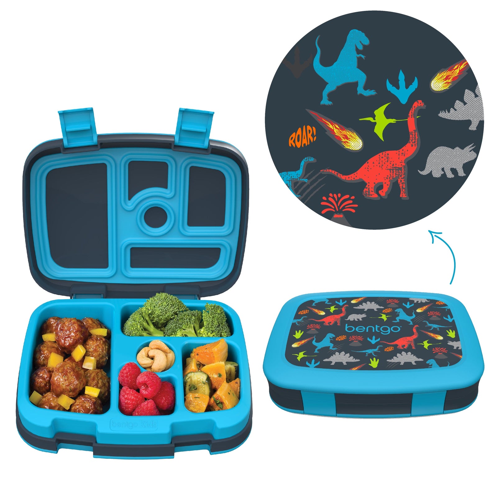 Bentgo Kids Prints Five Compartment Leakproof Lunch Box