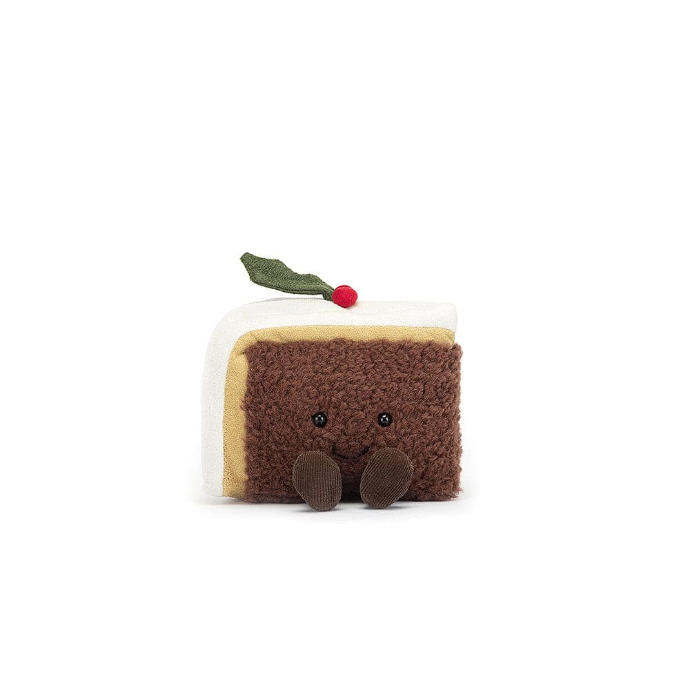 Jellycat Amuseables Slice Of Christmas Cake soft toy 12xm