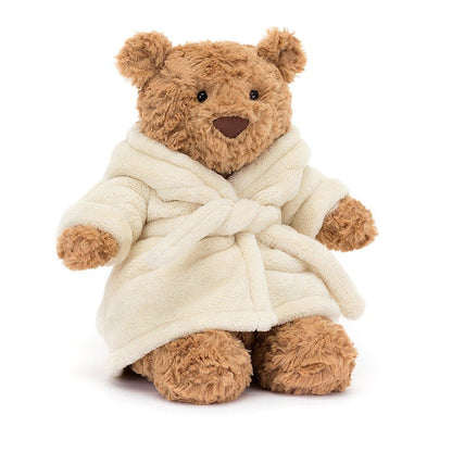 Jellycat Bartholomew Bear Bathrobe soft toy 26cm